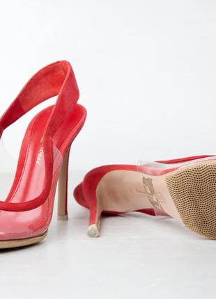 Червоні туфлі 'gianvito rossi'3 фото