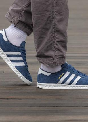 Кросівки adidas hamburg blue white