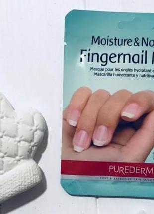 Маска для ногтей purederm moisture & nourish fingernail mask