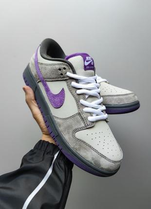 👟 кроссовки nike sb dunk low purple pigeon winter fur / наляжка bs👟4 фото