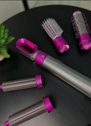 Стайлер 5в1 hot air styler для различных типов волос с функциями придания объема, выпрямления2 фото