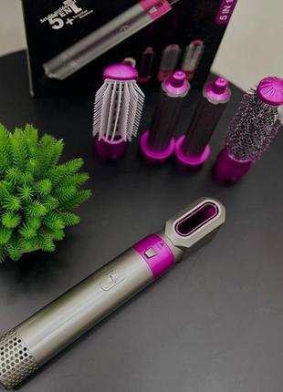 Стайлер 5в1 hot air styler для различных типов волос с функциями придания объема, выпрямления3 фото