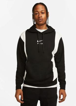 Худі nike air mens fleece pullover hoodie blac