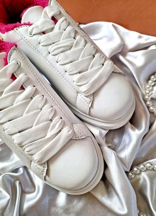 Теплые зимние белые кроссовки с мехом с микки маус розовые6 фото