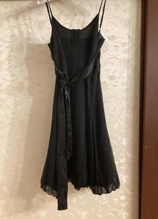 Платье сарафан с шелком.1 фото