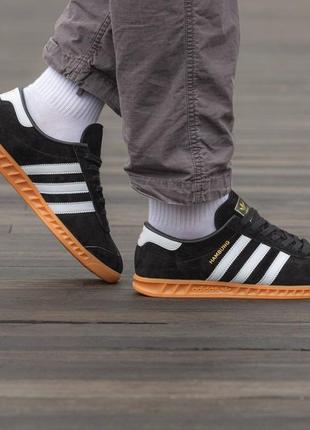 Adidas hamburg black brown1 фото