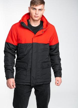 Демисезонная куртка waterproof intruder красно-черная6 фото