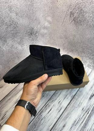 Угги женские черные, ugg женские, угги низкие стильные