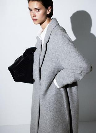 Двобортне пальто з вовною h&m premium 10941540075 фото