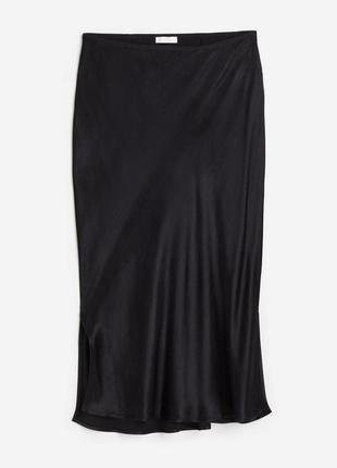 Сатиновая юбка в бельевом стиле h&amp;m 1198135001