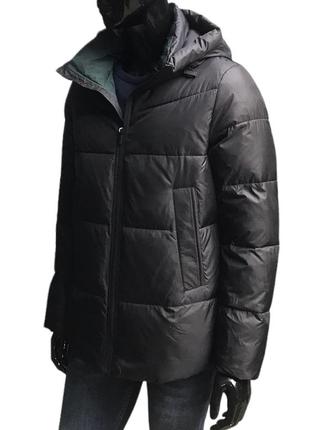 Куртка мужская зимняя/ ice bear/ черны / люкс качества/ средней длинны