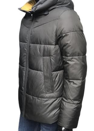 Куртка мужская зимняя/ ice bear/ хаки / люкс качества/ средней длинны7 фото