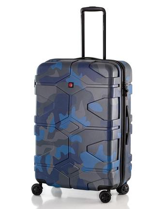 Чемодан дорожный 75 л swissbrand drone 2.0 (m) camo blue