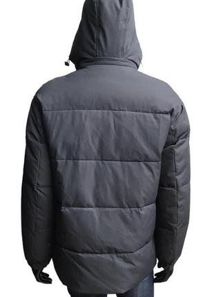Куртка мужская зимняя/ ice bear/ темно-серый цвет/ люкс качества/ средней длинны3 фото