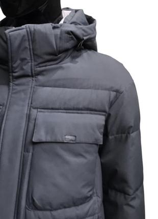 Куртка мужская зимняя/ ice bear/ темно-серый цвет/ люкс качества/ средней длинны5 фото