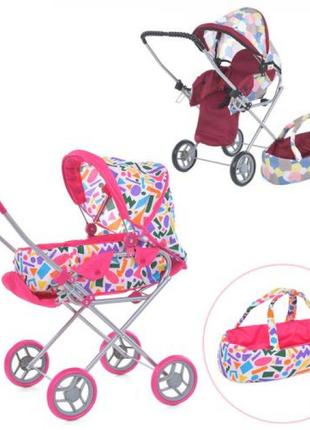 Коляска трансформер для ляльок,переносна люлька