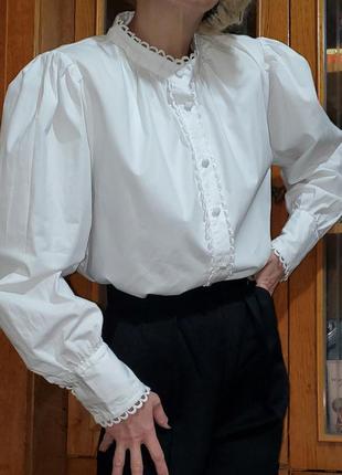 Блуза с широкими объёмными рукавами zara2 фото