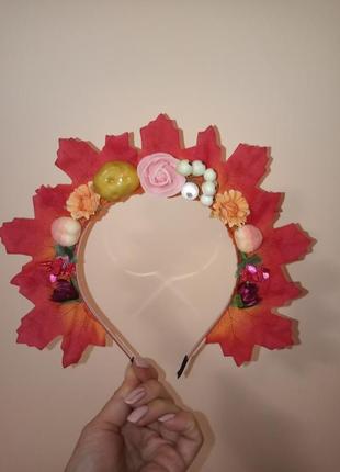 Обруч корона осінь золота банряна