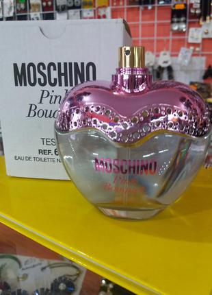 Тестер оригинал!!! moschino pink bouqet 100мл1 фото