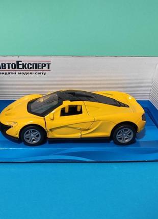 Іграшка машинка lamborghini huracan автоексперт металева, інерція, жовта s 25099