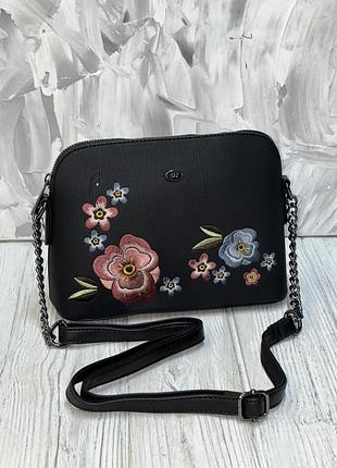 Клатч кросс-боди david jones 6130-2 черный