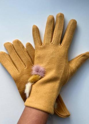 Новые сенсорные женские перчатки7 фото