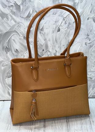 Сумка david jones 6264-2 гірчичний