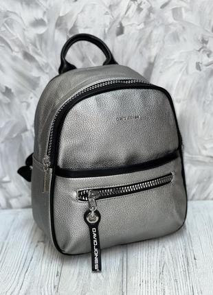 Рюкзак david jones 6808-2 темное серебро