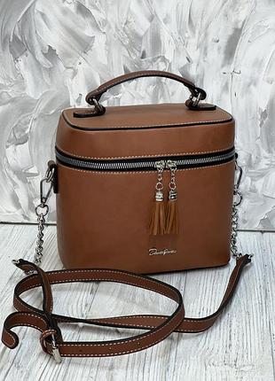 Клатч кросс-боди david jones 5470 коричневый