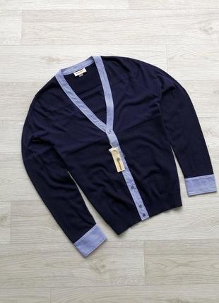 Новий кардиган, лонгслів, светр diesel k-rip sweater cotton cardigan navy/blue
