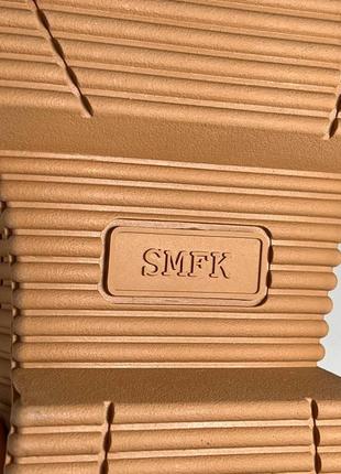 Ботинки женские замшевые рыжие брендовые в стиле smfk