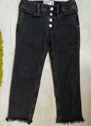 Джинсы серые черные девчачи, брюки с необработанным низом, джинсы для девушки с бахромой8 фото