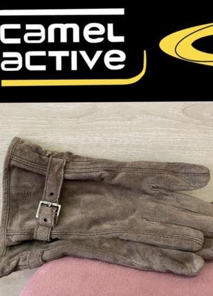 Перчатки camel active l рукавички чоловічі шкіряні