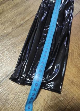 Перчатки женские женские длинные черные латекс кожа