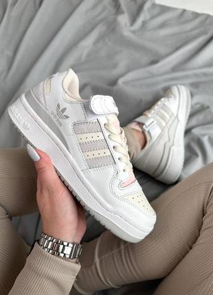 Кросівки adidas forum white pink