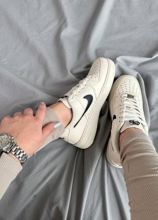 Кроссовки nike air force beige8 фото