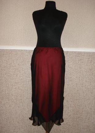 Летняя шифоновая юбка с воланами2 фото
