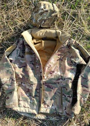 Куртка тактична mil-tec soft shell, 10864049 multicam,l