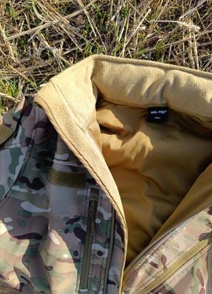 Куртка тактическая mil-tec soft shell, multicam,l2 фото