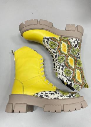 Эксклюзивные ботинки из натуральной кожи цвет на выбор2 фото