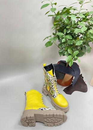 Эксклюзивные ботинки из натуральной кожи цвет на выбор3 фото