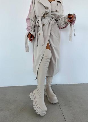 Крутые ботфорты на высокой подошве