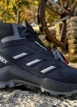 Зимние кожаные ботинки, кроссовки термо, adidas clima gore-tex denim3 фото