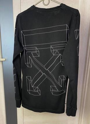 Off white 3d print long sleeve лонгслив орининал2 фото