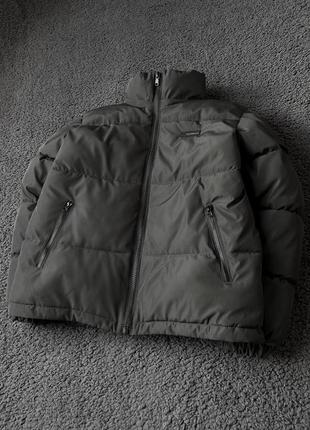 Комфортна куртка чоловіча пуховик тепла зима стьобана з капюшоном олівкова | зимові чоловічі куртки5 фото