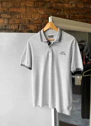 Kappa men’s gray polo shirt поло1 фото