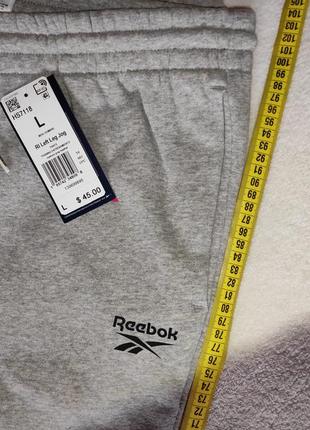 Reebok identity fleece jogger спортивные штаны джоггеры флис теплые original asa new5 фото