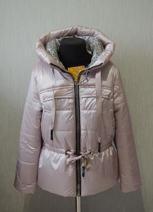 Очень крутая куртка на девочку с напоясной сумкой сезон весна-осень, оригинальная куртка2 фото