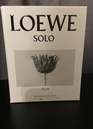 Loewe solo loewe ella парфюмированная вода 100 ml