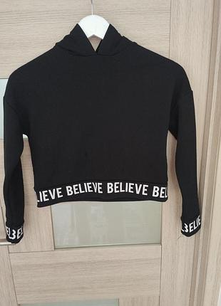 Худи кофта укороченная на рост 134